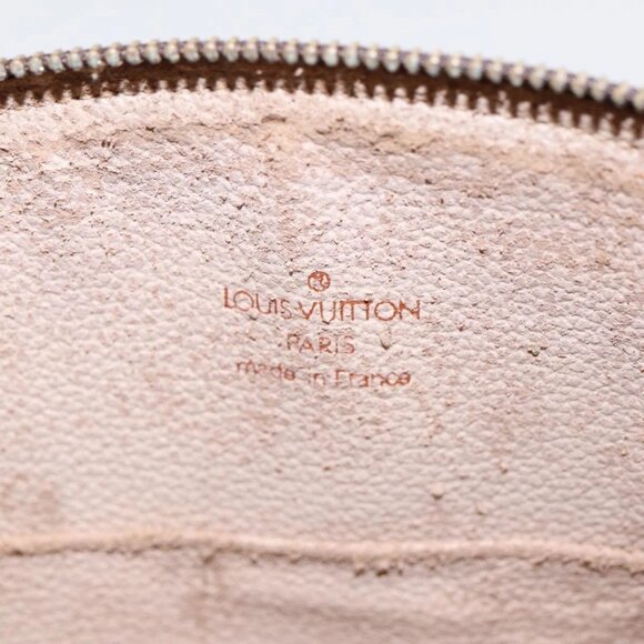 LOUIS VUITTON Monogram Trousse Demi Ronde Cosmetic Pouch M47520 LV Auth 86597 - Picture 11 of 16